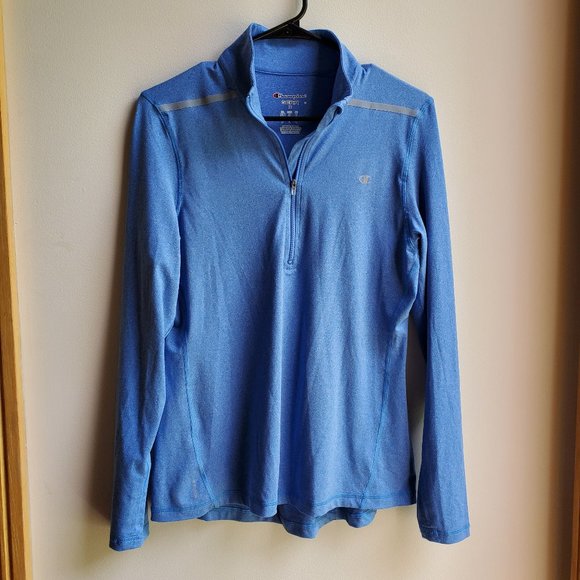 Champion GEAR Blue Half-Zip Pull-Over Size Medium - Picture 10 of 15